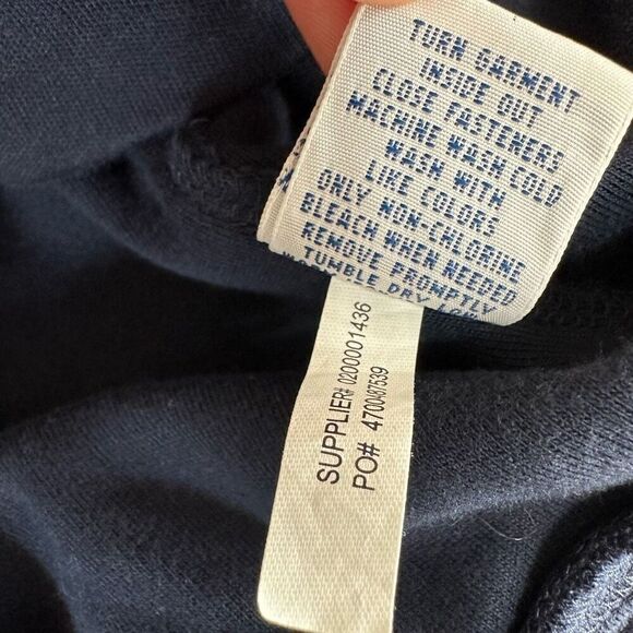 Polo Ralph Lauren Navy Mixed Media Full Zip Jacket Men’s Medium Modern Gropcore - Picture 9 of 9